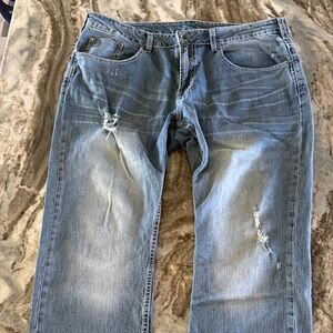 BUFFALO David Bitton Men's Distressed Blue Jeans